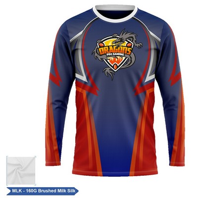 Unisex & Kids' Sublimation Brushed Milk Silk Long Sleeve