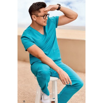 Cherokee® Men's Atmos V-Neck Top w/Stitched Neckline