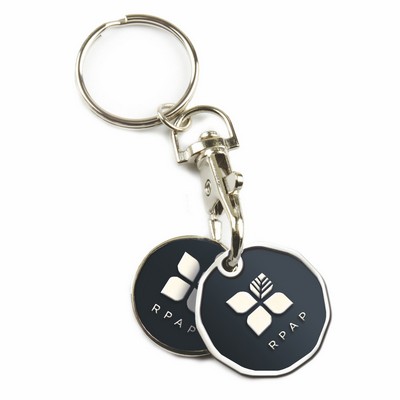 Shopping Cart Token (1 Quarter and 1 Dollar Size Coins)