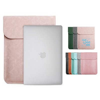 13" Faux Leather Laptop Sleeve