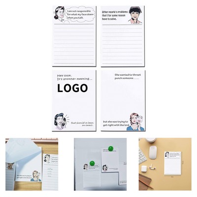 4 x 5.5" 50 Sheets Funny Novelty Memo Pad