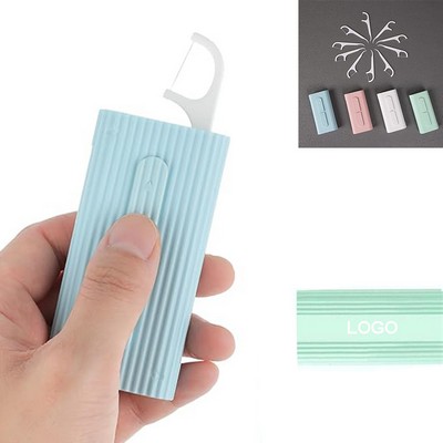 Portable Refillable Travel Dental Floss Dispenser Case
