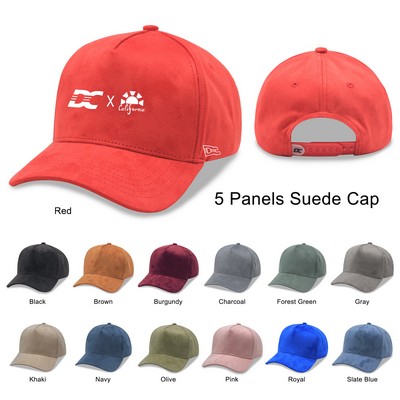 5 Panels Suede Cap