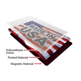 Domed Magnets 2"x3 1/2" Rectangle