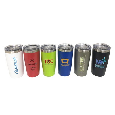 20oz SS Double Wall Tumbler w/Matte Powder Coating