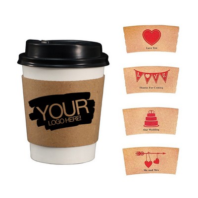 Kraft Paper Coffee Cup Sleeves