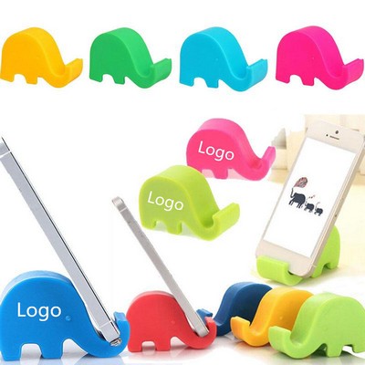 Lovely Elephant Shape Plastic Cell Phone Tablet Stand