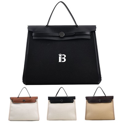 Canvas Messenger Tote Bag For Women