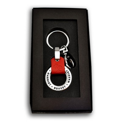 Leather Luxe Key Tag (3.5" x 1.5")
