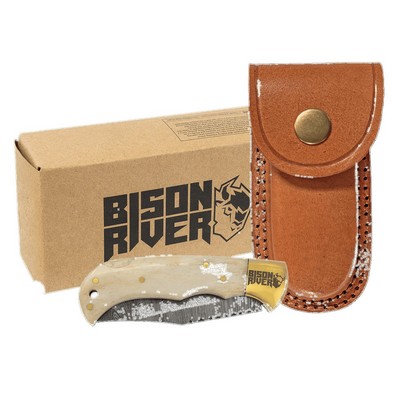 Bison River 3.75" Bone Folding Knife