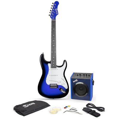 RockJam Full-Size Blueburst Electric Guitar Kit