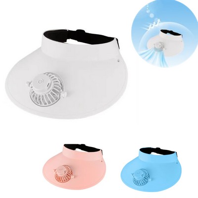 Sun Hat with USB Charging Fan