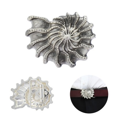 Custom Conch Sea Snail Die Cast Western Belt Buckle
