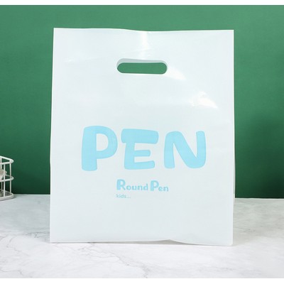 7.9"x7.9" 2.4mil Merchandise Bag W/ Die Cut Handle for Boutique Bag Shopping Clothes Packaging Bag