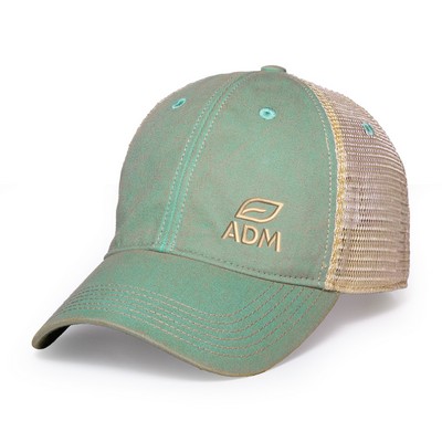 Merrimack Hat Co.® Austin Vintage Trucker - Azul-Tan