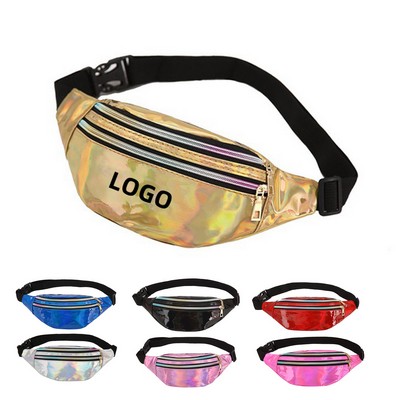 Shiny Waist Bag with Pouche