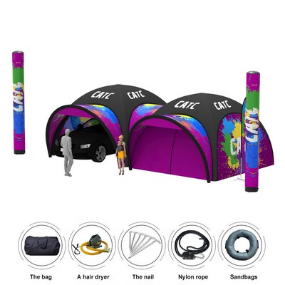 Exhibition 10ftx10' Custom Inflatable Air Dome Tent Combo