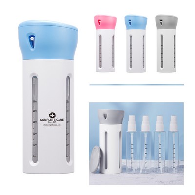 4" 1 Travel Bottle Dispenser Set