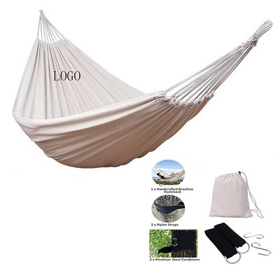 Premium Cotton Hammock for Outdoor Relaxation