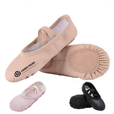 Soft Leather Ballet Shoes for Girls
