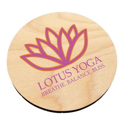 Ultra Vivid Birch Wood Coaster