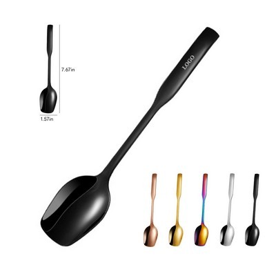 Big Size Square Head High-Quality Stainless Steel Spoon
