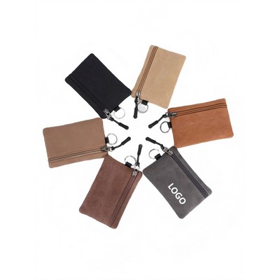 Canvas Zippered Key Pouch & Mini Wallet