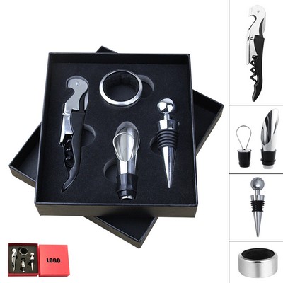 4" 1 Wine Bottle Opener w/Pourer