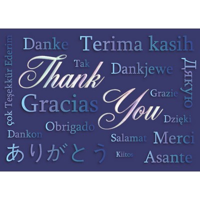 Multi-lingual Thanks!