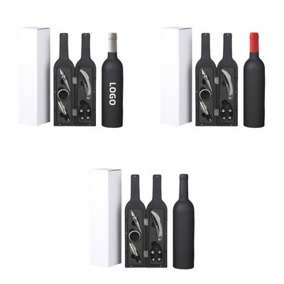 Wine Bottle Opener Kit with Corkscrew and Screwpull Accessories
