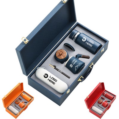 5" 1 Ceramic Cup Thermos Cup Business Gift Set