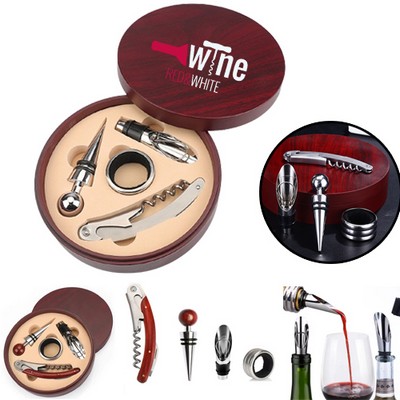 Wine Corkscrew Set W/ Wooden Box