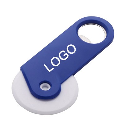 Multifunctional Pizza Cutter with Built In Bottle Opener