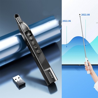 Retractable Pointer/Writable Wireless Presenters W/Red Lights