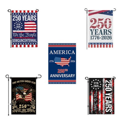 USA 250th Anniversary Garden Flag