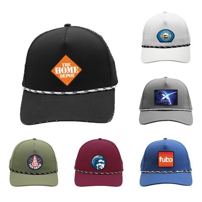Performance Rope Hat, Patch - Full Color Digital
