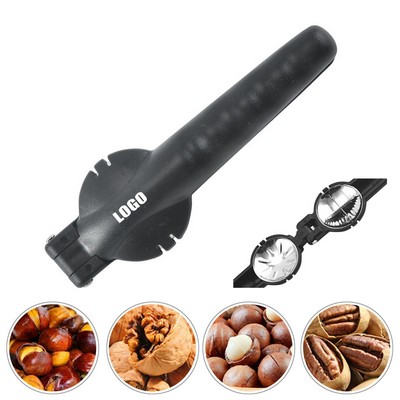 Plastic Handle Steel Nut Cracker Tong Ergonomic Grip