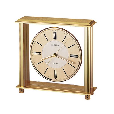 Bulova Clocks Grand Prix Table Clock