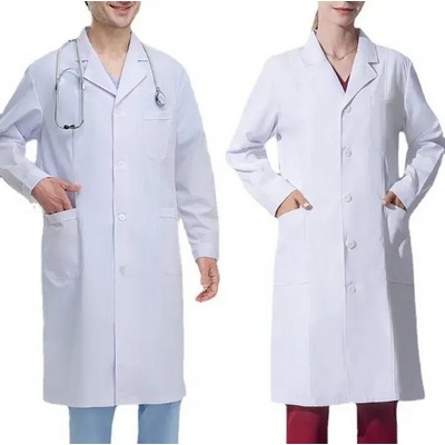 Unisex White Lab Coat