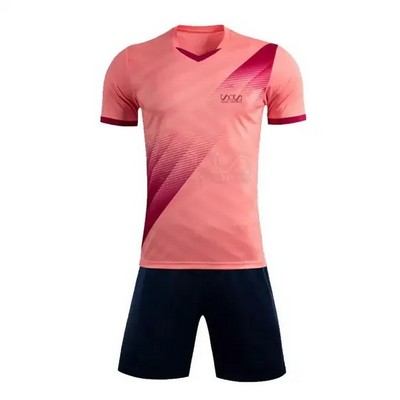 Contrast Sleeve Sports Uniform w/Contrast Insert Collar