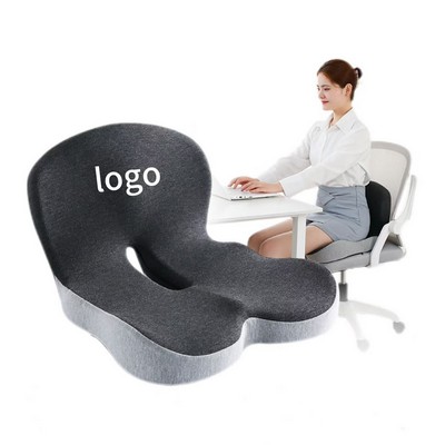 Memory Foam One - Piece Cushion With Backrest