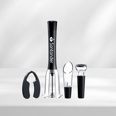 WineVault Pressure Wine Opener Set â€" Includes Opener, Pourer & Preserver