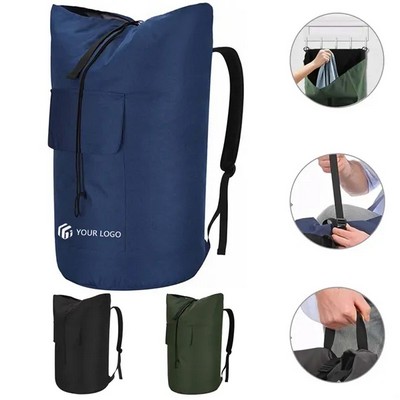 Extra Large College Laundry Backpack with Shoulder Strap