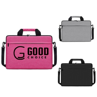 Large Laptop Shoulder Bag&Front Accessory Pocket