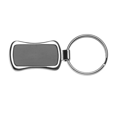 Black Chrome Metal Keychains