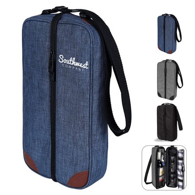 Wine Tote Bag with Cooler Compartment