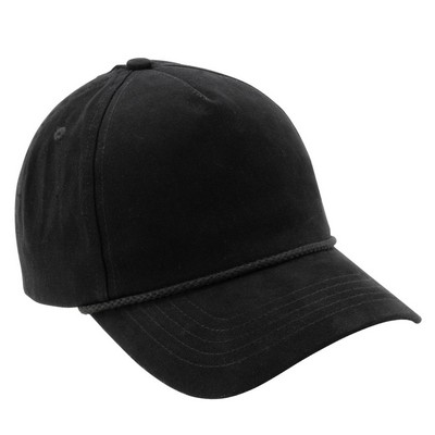 Infinity Washed 5-Panel Hat W/ Rope (Blank)