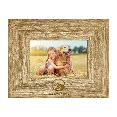 Barnwood 4"x6" Brown Frame - 2" Wide