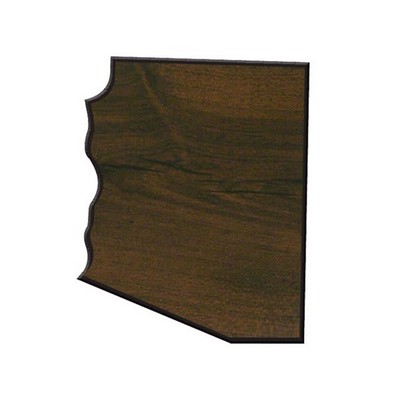 Walnut Finish State Plaque