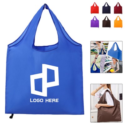 210D Polyester Waterproof Reusable Shopping Bag
